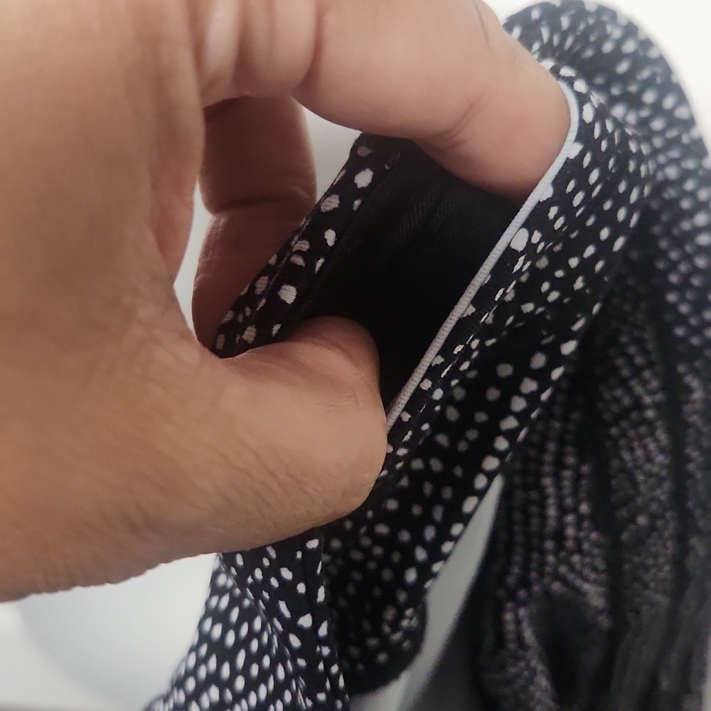 Lululemon Free Spirit Alpine White Black Leggins - Picture 8 of 11